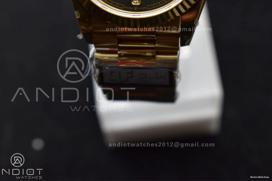 Bracelet Square Best Grey Steel QF 36 President DayDate YG on with Weight) V5 Diamond Dial Sophisticated vr3255 (Gain 698 904L Edition 0825